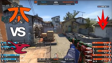 Fnatic vs Mousesports - Flashpoint 3 - Upper bracket round of 16 - Highlights - CSGO