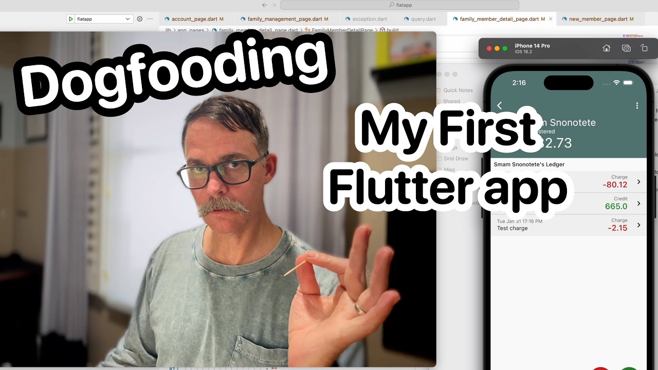 My First Flutter App DAY 4 - dogfooding - YouTube