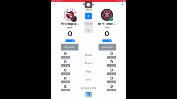 QS Volleyball app: How to change team colours on the scoreboard