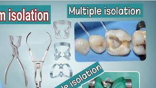 Different Rubber Dam isolation technique -Single -multiple _semi arch