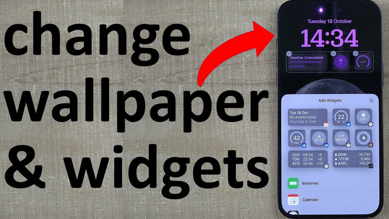 How to change iPhone 14 Pro Max wallpaper - YouTube