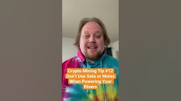 Crypto Mining Tip 12 - Don’t Use Sata or Molex When Powering Risers #shorts #crypto #cryptomining