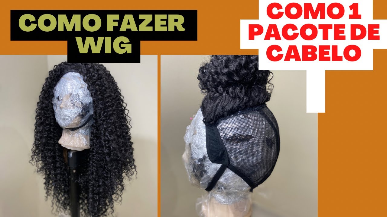 Tutorial Wig com 1 pacote de cabelo