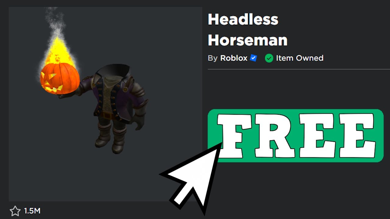 Fahadwsd  on X: roblox headless horseman giveaway (31,000 robux) - follow  me - like and retweet ends when headless comes out #roblox #robux   / X