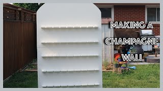 DIY Folding Champagne Wall