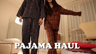 11 PAJAMA HAUL of a pajama fan! (Very high tension) Try on with my meticulous husband, Real review!