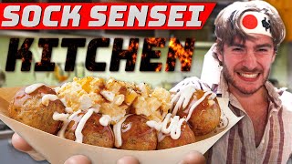 Cooking Takoyaki GONE WRONG | Sock Sensei Kitchen