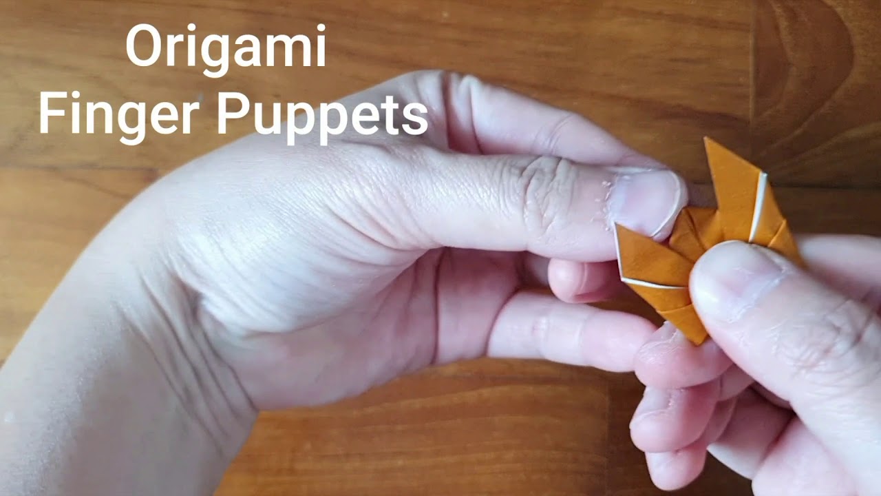 Origami Finger Puppets (Easy) - YouTube