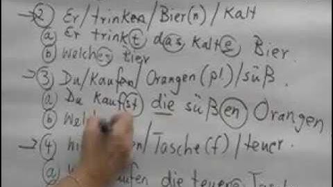 CH3 - Adjective Endings with Accusative - Part 1