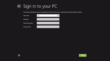 Windows 8 - How to Create a Local User Account During Windows Setup