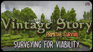 Surveying for Viability in Vintage Story Primitive Survival - Surviving Wilderness // EP8