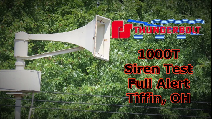 Federal Signal Thunderbolt 1000T, Siren Test, Full Alert, Tiffin, OH