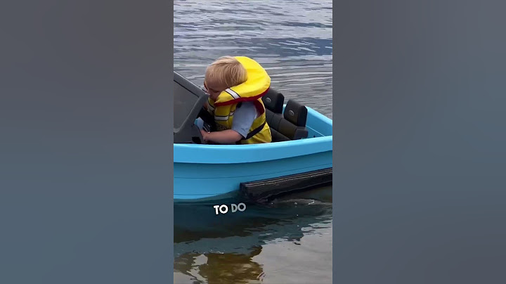 Little boy takes the boat out by himself 😂👏 @LiamsLifeYouTube