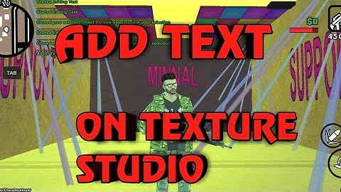 How to add a Text on Mappings at Texture Studio/malayalam @blindminnal