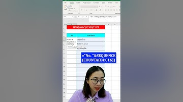Mẹo đánh số thứ tự tự động cập nhật trong Excel | Nguyễn Thị Hường