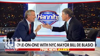 Hannity v. de Blasio: A 41-minute shouting match in 148 seconds