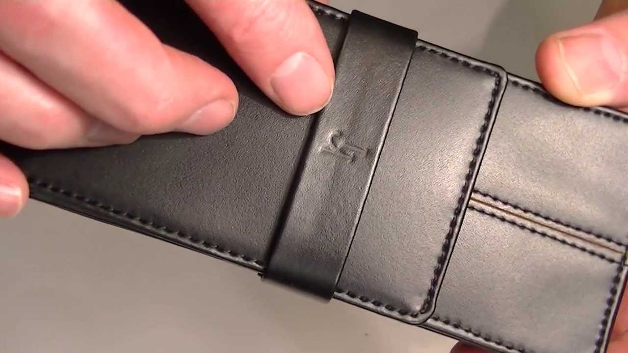 Markiaro Triple Leather Pen Carrying Case - YouTube