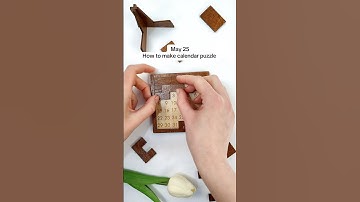 May 25✅ how to make calendar 🗓️ puzzle 🧩 #diy #puzzle #wood #gift #puzzlechallenge
