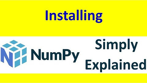 installing numpy in jupyter Notebook