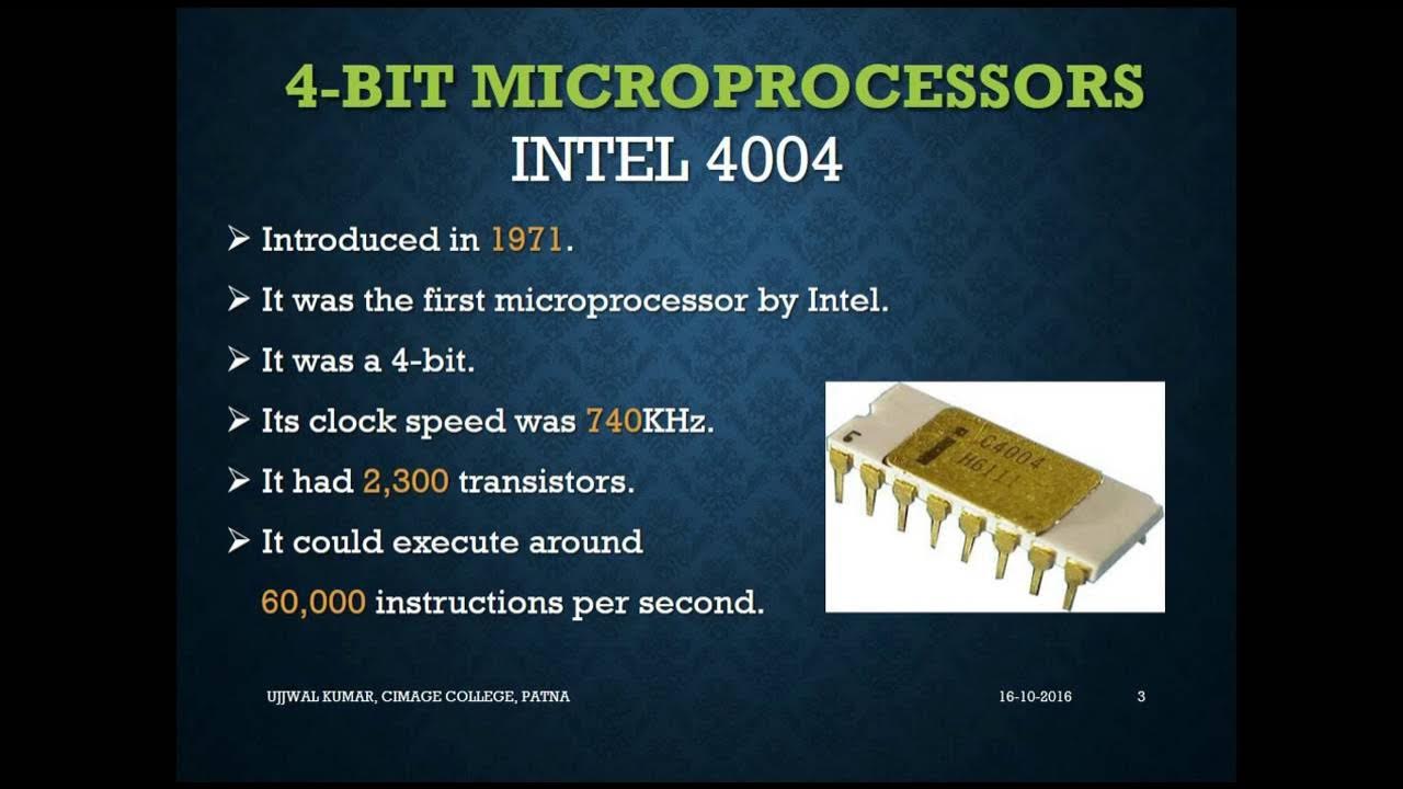 Microprocessor Generations YouTube