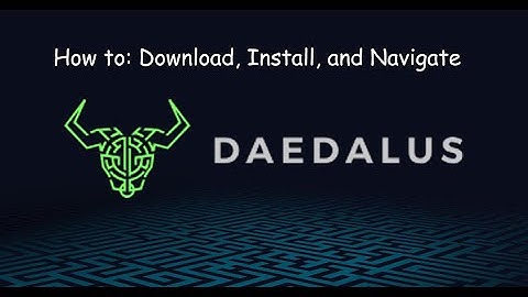 Cardano Daedalus Wallet: HOW TO Download, Install, Send/Receive, and Navigate