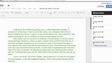 Tutorial Revision History - Google Docs