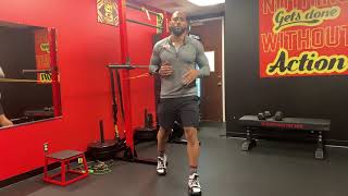 Contralateral Resistance band chest press