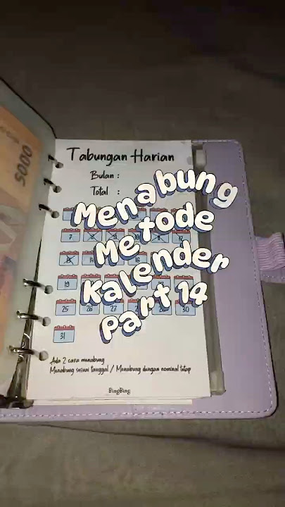 Menabung Metode Kalender | Part 14