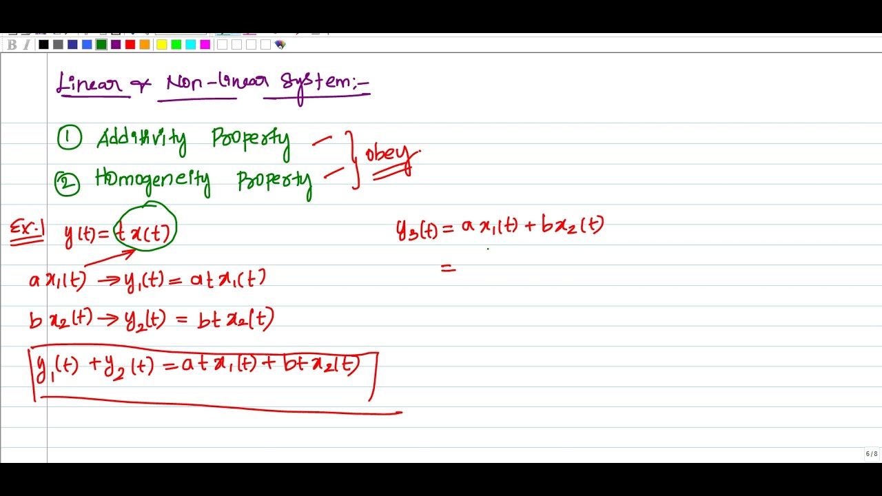 Lecture-16 Linear and Non linear system