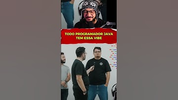 pra mim todo programador java tem a mesma vibe