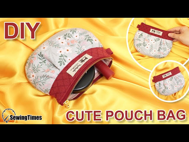 DIY CUTE POUCH BAG | Small Purse Free Pattern & Tutorial [sewingtimes]