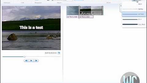 Windows Live Movie Maker 2012 - Outlining Text