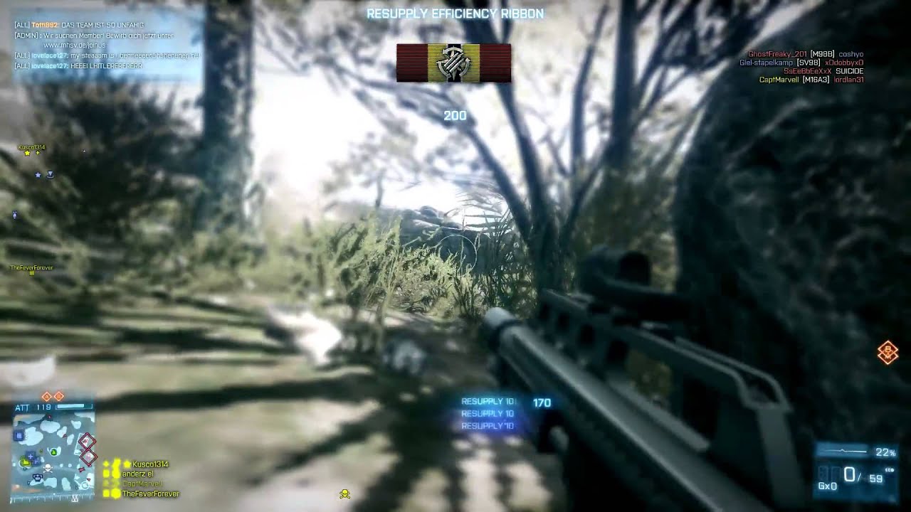 Battlefield 3 Online Gameplay - Friday Fun MK3A1 Frag C4 and