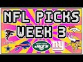 NFL Week 3 Picks & Predictions 2019  2020 - YouTube