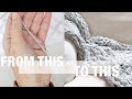 How to Arm Knit With Thin Yarn, Including Blanket Pattern  - Simply Maggie