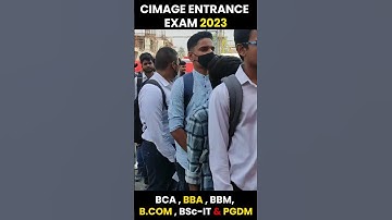 Cimage Entrance Exam 2023 ,BCA , BBA , BBM, B.COM , BSc-IT & PGDM