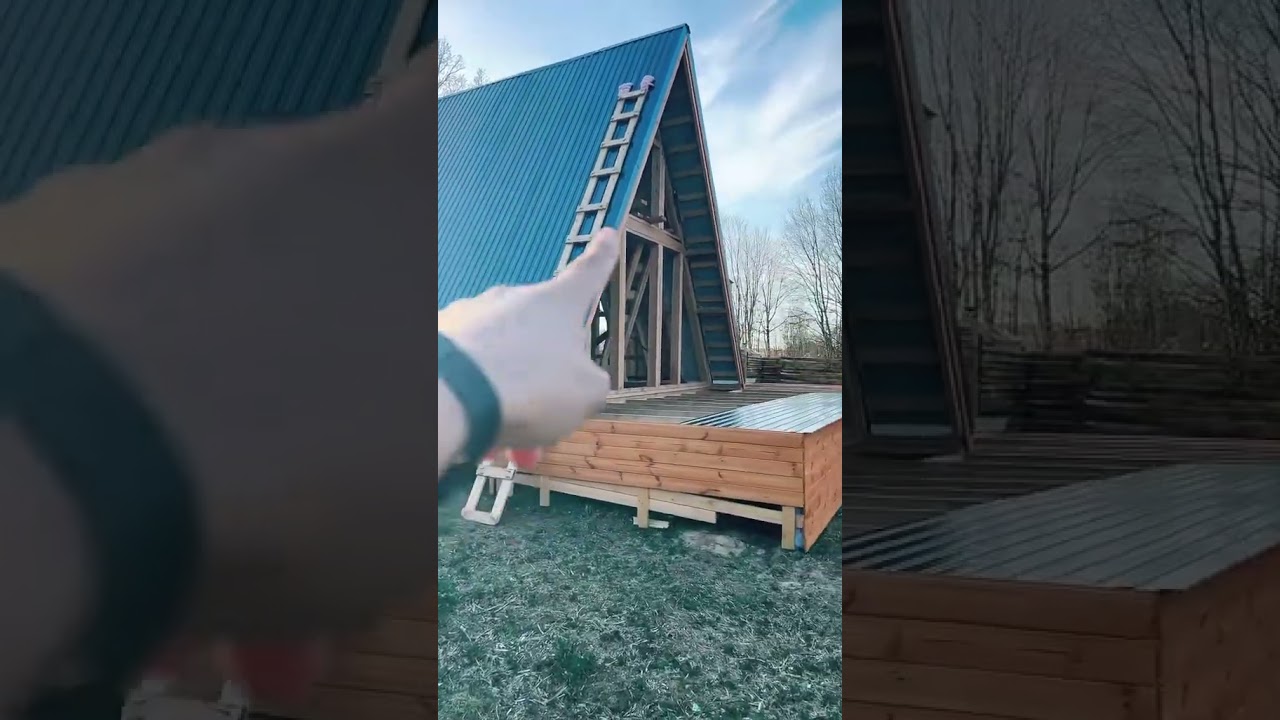 Строим домик в стиле афрейм. Купили участок 