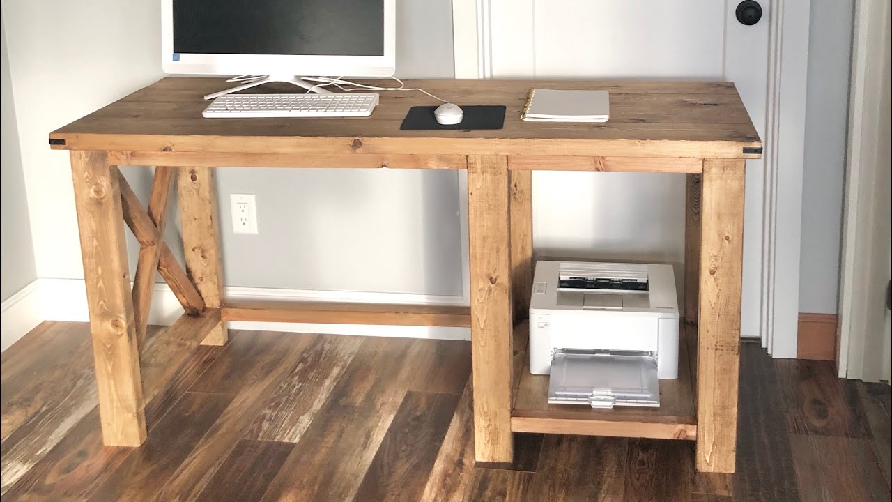 Rustic X Desk Youtube