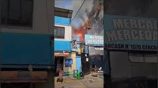 Inicio de incendio en Barrios Altos, Lima 🇵🇪 F. 23.04.2024