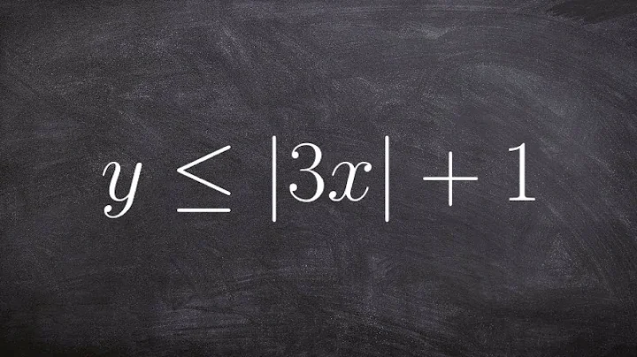 How to graph an absolute value inequality with a horizontal compression
