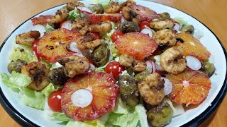 The best and tastiest Shrimp salad you have ever eaten! New salad with great taste