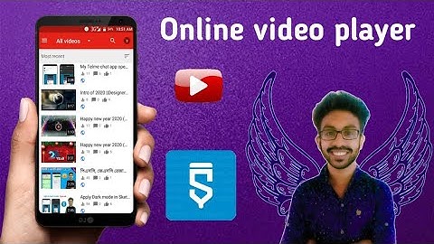 Online video player in Sketchware