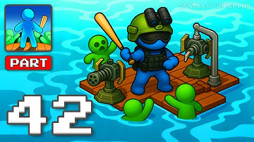 Zombie Raft - Gameplay Walkthrough Part 42 - Craft Upgrade Rule Seas (iOS, Android)
