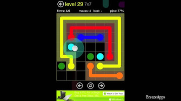 ‪Flow Free 6x6 level 29 (Regular Pack Easy)‬