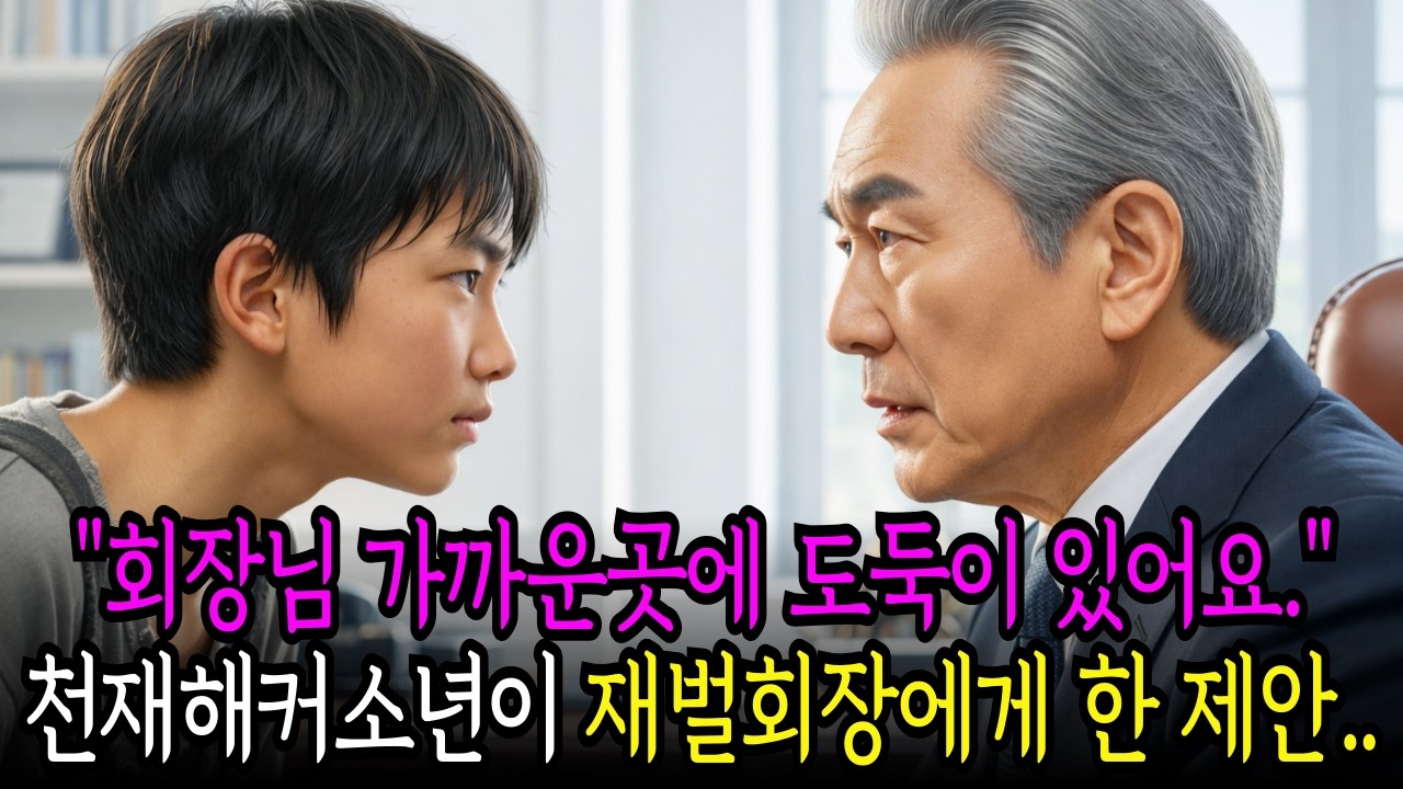 해커소리 천재소년이 재벌회장님에게 “도둑 누군지 알려드릴까요? 대신..” 자기가 도둑잡아주겠다고 제안 하는데..|오디오북 |노후사연 |반전사연|시니어사연|인생이야기|