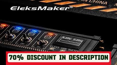 A must-have product! EleksMaker?USB switch, independent control, button switch, retro gold plating