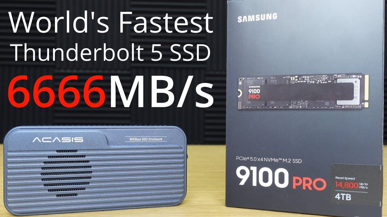 6666MB/s The *NEW* ACASIS TB501 Pro Thunderbolt 5 80Gb/s SSD enclosure PCIe Gen 5 SSD compatibility