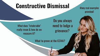 CONSTRUCTIVE DISMISSAL | and everything you need to know about GRIEVANCES | South African Labour Law