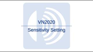 Visatron VN2020 - Sensitivity Setting Configuration