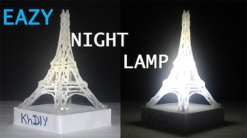 DIY Amazing Glue Stick Lamp/lantern (Eiffel tower light)